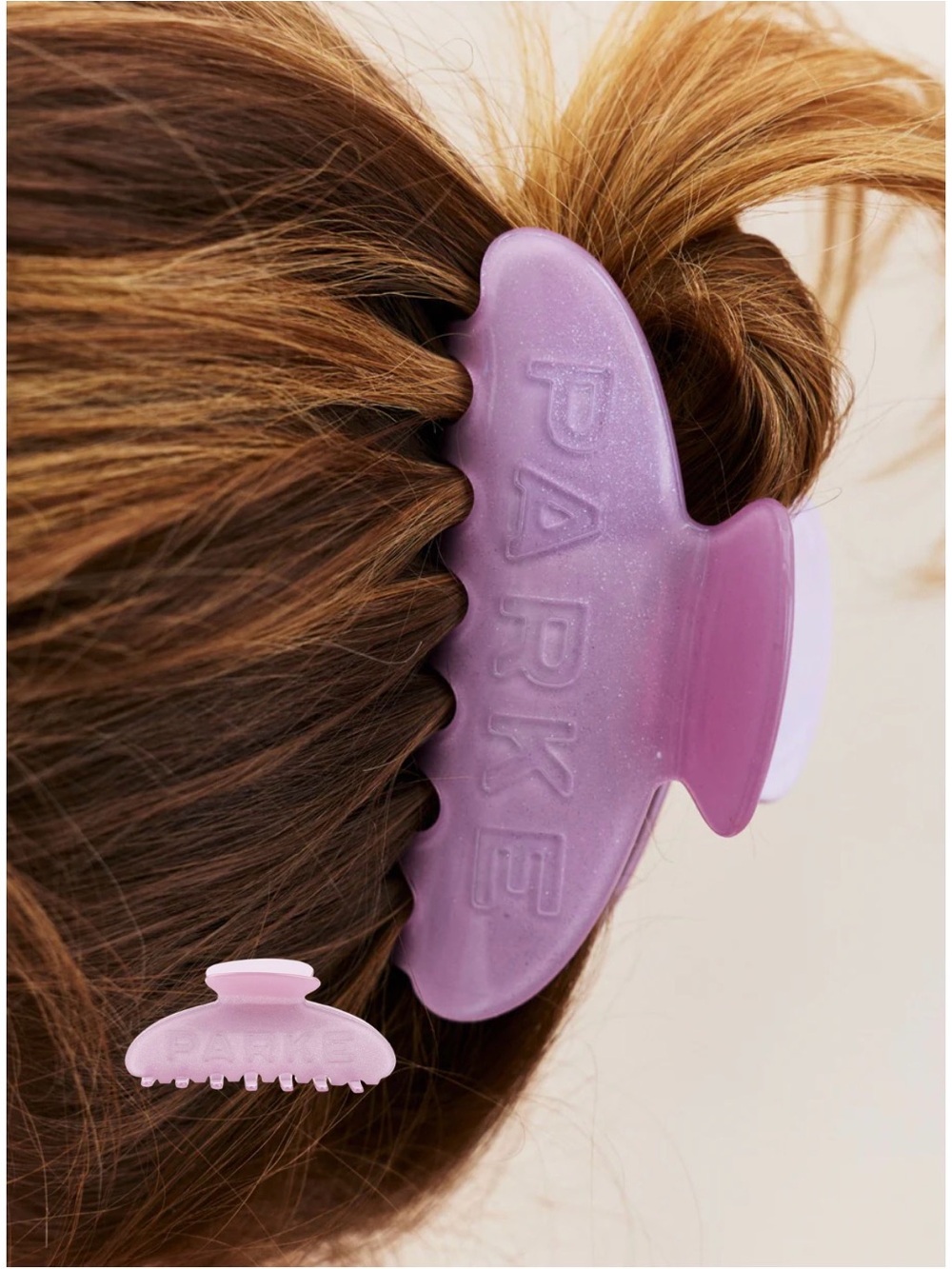 PARKE New In Bag Purple Sparkle Birthday Drop Claw Clip. 💜⚡️